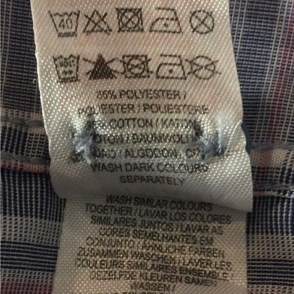Primark Blue & Red Dress Shirt - Picture 9 of 9